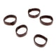 thumbnail image 2 of Anillo de retención de la correa de la correa de cuero PU de 5 piezas Reemplazar anillo 22 mm Marrón oscuro, 2 of 5
