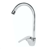 Genérico - Llave Monomando Lavaplatos Vertical Colomba Color Plateado