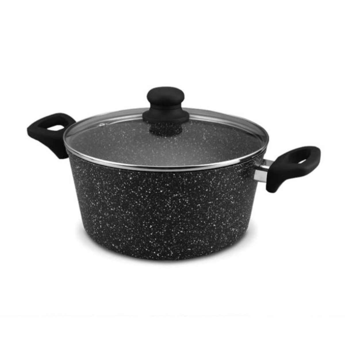 Westinghouse - Olla Wh/ Con Tapa Marmol Negro 24Cm