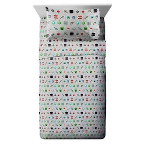 Set Completo De Sábanas Jay Franco Minecraft Monster Hunters