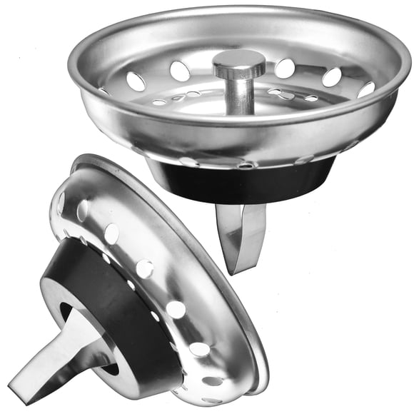 Colador y tapón para fregadero de cocina, 2 unidades, Hilltop, 9 cm, desagüe