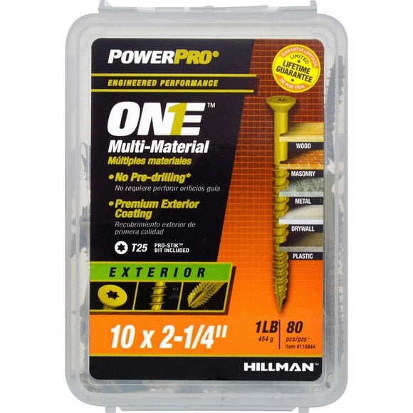 Tornillo Hillman POWERPRO ONE No. 10 x 2,25 cm L Star de cabeza plana