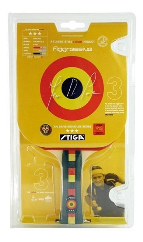 Paleta Tenis De Mesa Stiga Aggressive 3 Estrellas