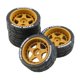 thumbnail image 1 of 4 Piezas RC Car Rubber Drift Tires 12mm Hub Para HPI 1/10 RC Drift Car Accs Naranja, 1 of 5