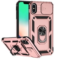 Estuche Gangxun Para Iphone X/Xs, Soporte Giratorio 360°, Estilo Mecánico Y Magnético