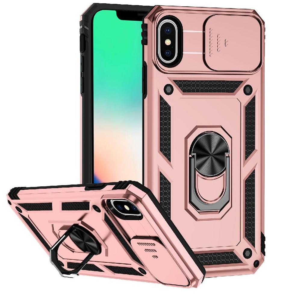 Estuche Gangxun Para Iphone X/Xs, Soporte Giratorio 360°, Estilo Mecánico Y Magnético