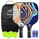 thumbnail image 1 of Set de palas de pickleball niupipo de fibra de vidrio blanco y naranja, 1 of 6