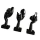 thumbnail image 1 of 3 Uds Estatuas De Pensador Figuras Modernas De Resina Para Estante Sala De Estar Decoración Del Hogar Negro, 1 of 3