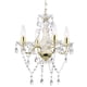 thumbnail image 1 of Candelabro LaLula Mini de cristal dorado envejecido de 4 luces, 1 of 8
