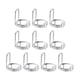 thumbnail image 1 of 10 Piezas De Anillos Para U?as, Decoración De U?as Extraíble, Juego De Anillos Para U?as Halal Plateados, 1 of 5
