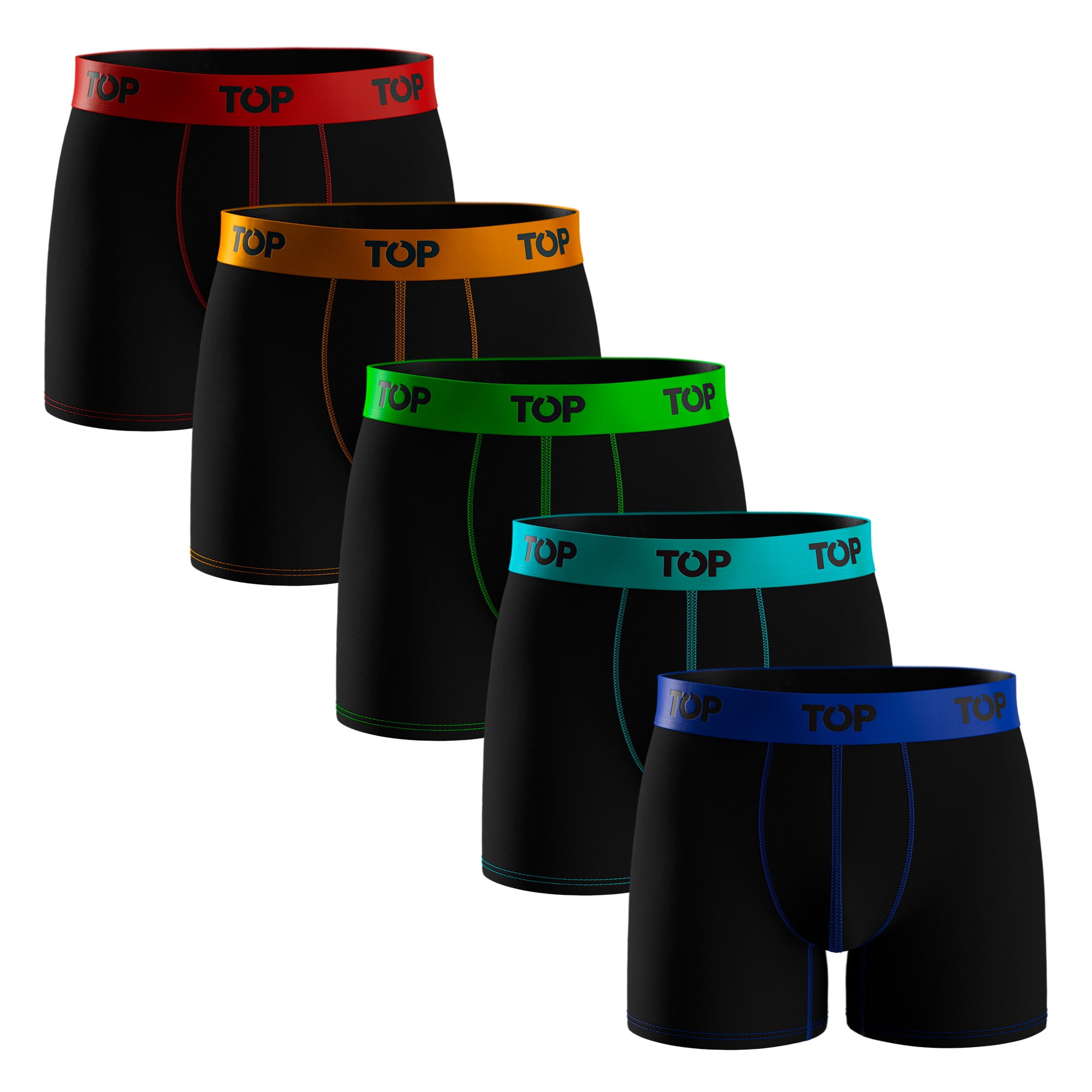 Top - Bóxer Medio Algodón Pack 5 C1