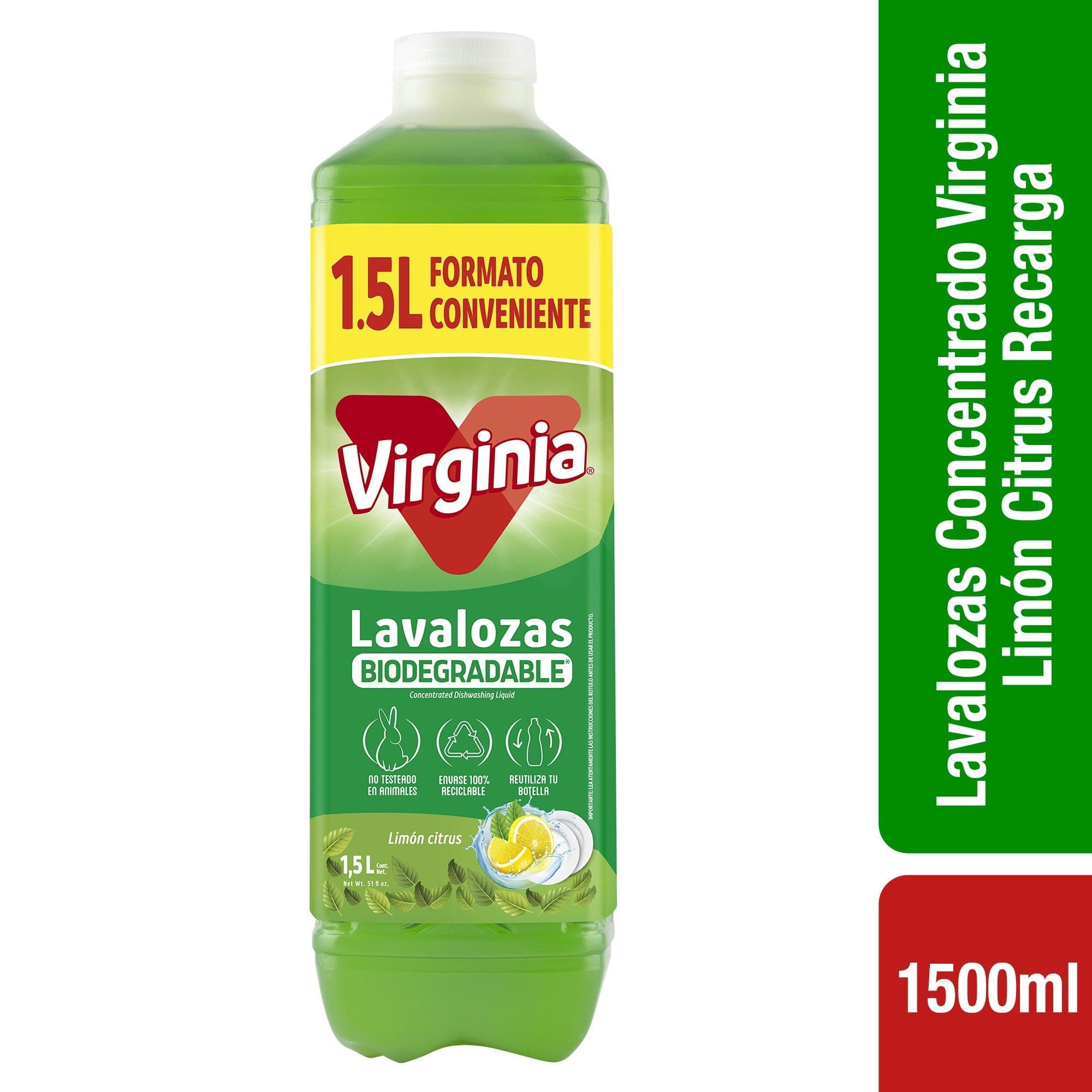 Lavalozas Hidro Activo Limón Citrus Botella 1500 ml Virginia
