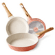 thumbnail image 1 of Juego De Sartenes Antiadherentes De Cocina Color Rosa, 1 of 3