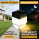 thumbnail image 5 of Luces solares para postes de cerca Yesprumlves – Pack de 8, 5 cm, luz blanca cálida, 5 of 9