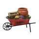 thumbnail image 5 of Creative Cart Flower Pot Do Old Durable Para El Patio Al Aire Libre Adorno Maceta Roja, 5 of 5