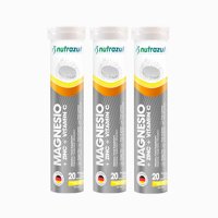 Nutrazul - Magnesio + Zinc+Vitamina C -Pack 3U.