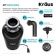 thumbnail image 3 of Triturador de basura Kraus WasteGuard 3/4 HP KWD100-75MBL, 3 of 9