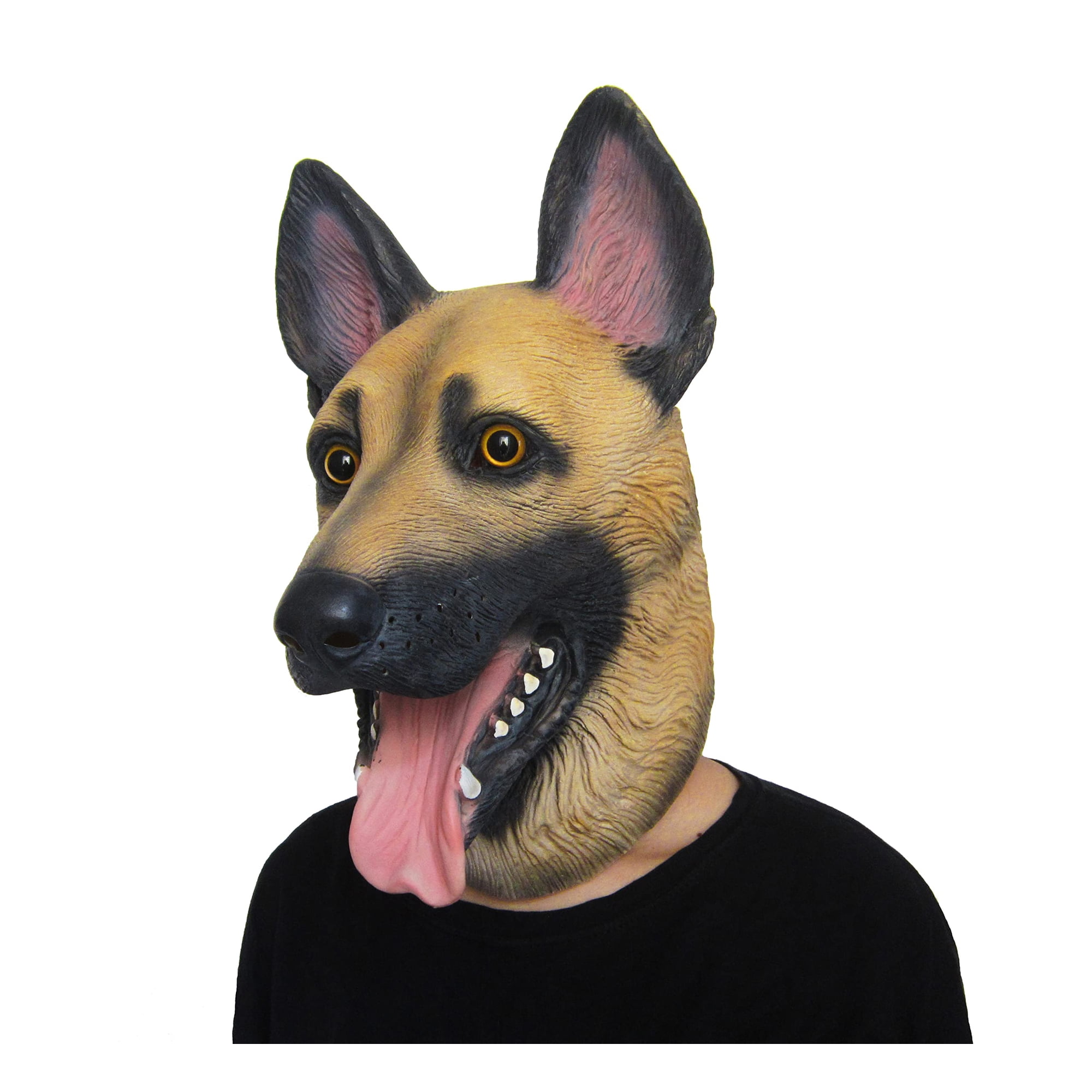 Disfraz de látex para Halloween de perro pastor alemán de Mask Lubber