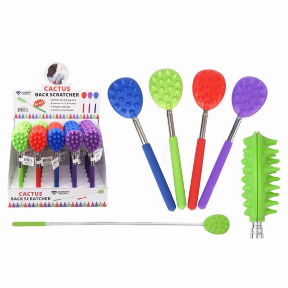 Back Scratcher Diamond Visions con púas de plástico y metal, paquete de 1