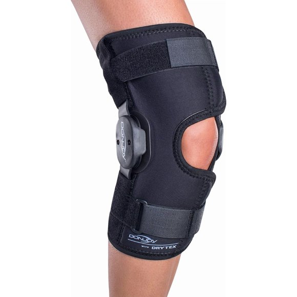 Rodillera DonJoy Deluxe con Bisagras Envolvente Grande con Poplíteo Abierto