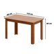 thumbnail image 2 of Juego De Comedor Leticia 4 Silla Castaño, 2 of 5