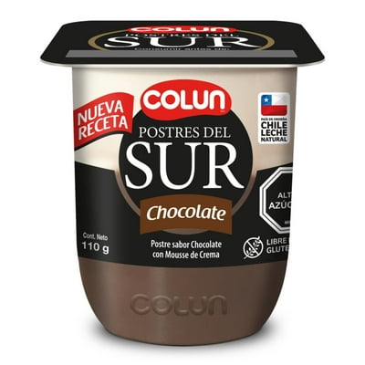 Postre Sabor Chocolate Del Sur Pote 110 G Colun