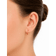 thumbnail image 4 of Aros Argolla Tubo 12mm Oro 18k 1.65gr Clásicas Regalo Mujer Dorado, 4 of 6