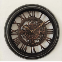 Genérico - Reloj De Pared 50X32.4X33.2 Cm Elemental Café