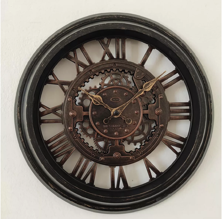 Genérico - Reloj De Pared 50X32.4X33.2 Cm Elemental Café