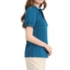 thumbnail image 4 of INSPIRE CHIC Blusas de Mujer de Color Sólido con Lazo en el Cuello, Mangas Cortas, para Regreso a Clases y Trabajo, Azul Pavo Real XL, 4 of 7