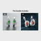thumbnail image 1 of Water Drop Stone Hoop Earrings For Women Luxury Multicolor Zirconia Leaf Crystal Silver Color Wedding Hoop Earrings, 1 of 3