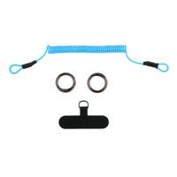 Bothyi - Accesorio De Cordón Para Teléfono Con Pestaña De Sujeción Pestaña De Sujeción Universal Para Teléfono Antipérdida Azul
