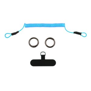 Bothyi - Accesorio De Cordón Para Teléfono Con Pestaña De Sujeción Pestaña De Sujeción Universal Para Teléfono Antipérdida Azul
