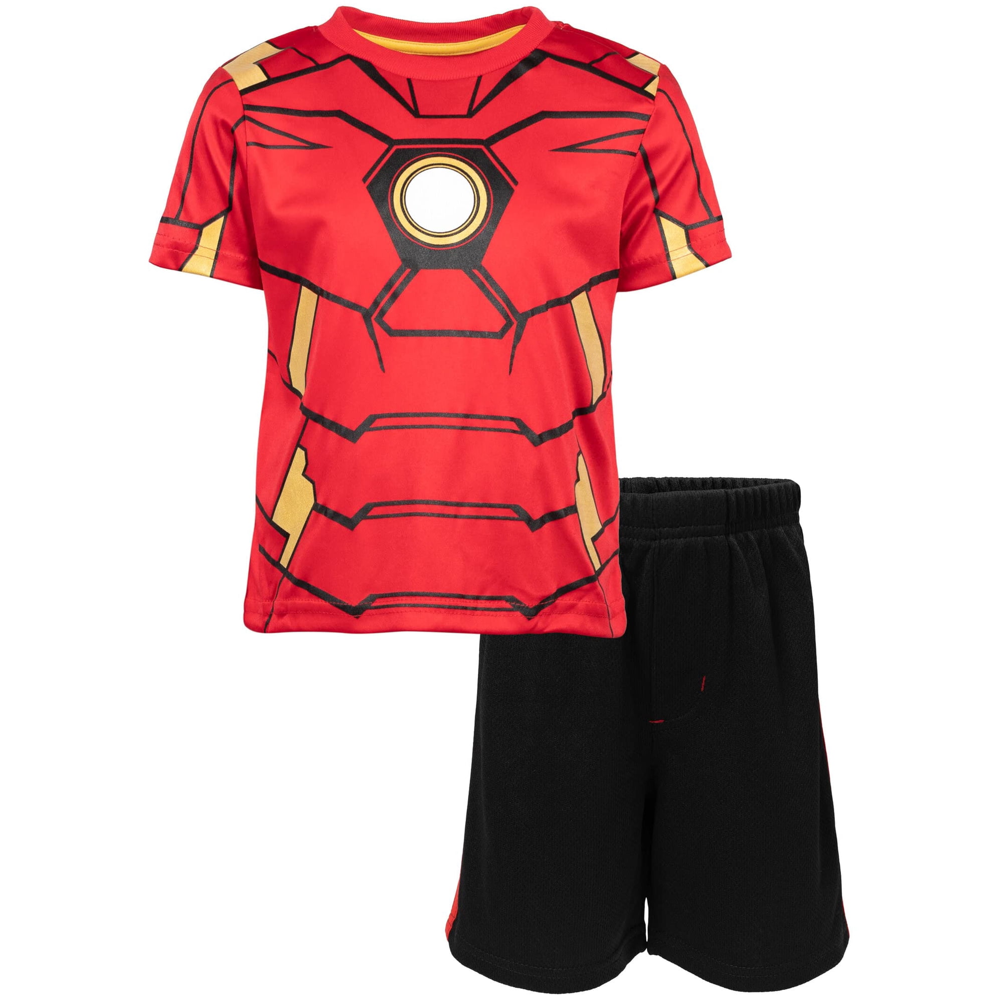 Conjunto Atlético Para Niños Marvel Iron Man Remera Y Shorts Talle 12