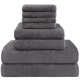 thumbnail image 1 of Juego de Toallas Homexcel Microfibra 8 Piezas Gris, 1 of 3