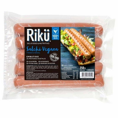 Salchicha Vegetal 250 G Rikü