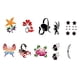 thumbnail image 3 of Plantilla de 10 plantillas de plantillas de pintura de cara de PVC reutilizable de flor animal, 3 of 5