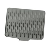 Magideal - Tapete De Silicona Para Secar Platos, Almohadilla De Drenaje De Secado Rápido, Evita La Acumulación De Agua, Almohadilla Aislante, Tapete De Secado De L