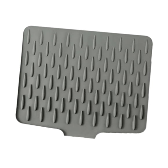 Tapete de silicona para secar platos, almohadilla de drenaje de secado rápido, evita la acumulación de agua, almohadilla aislante, tapete de secado de L