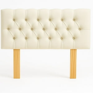 Ethan Desing - Respaldo De Cama 2 Plazas Color Crudo