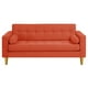 thumbnail image 1 of Sofa Retro 3c Felpa 01 Naranja, 1 of 6