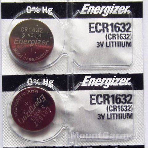 Batería Energizer Cr1632 De Litio De 3 V, Paquete De 2