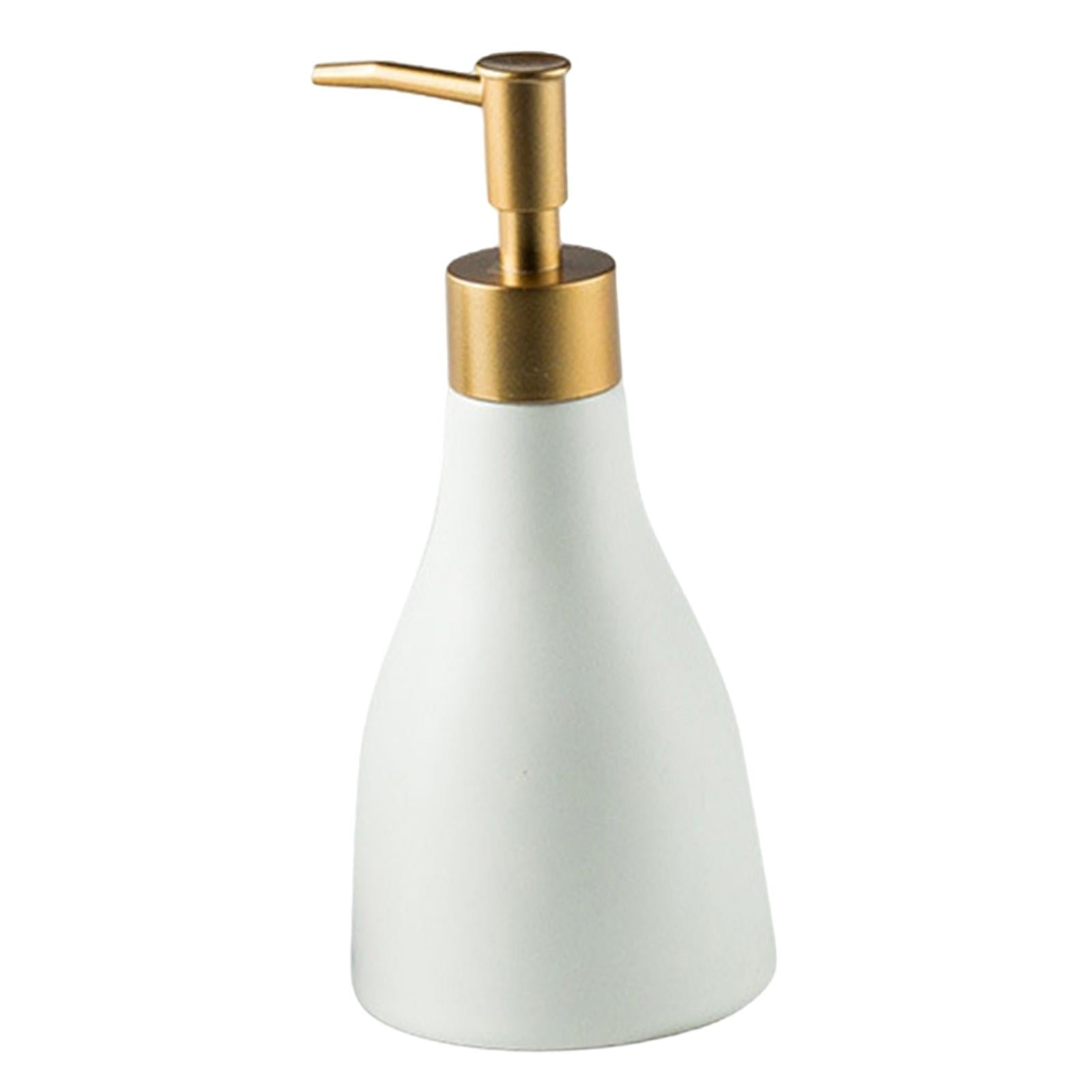 Bothyi - Botella De Champú De Gel De Ducha Dispensador De Bomba De Jabón De Mano De Cerámica Para El Hogar Blanco