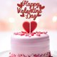 thumbnail image 4 of Adornos para pastel WIWUFUE Pack de 10 rojo brillante para San Valentín, 4 of 9