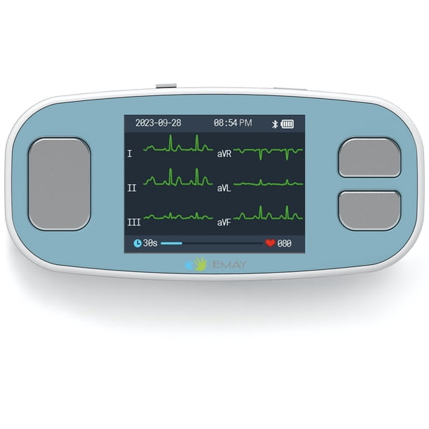 Monitor de ECG portátil EMAY 6L que registra el ECG y la frecuencia cardíaca en 6 canales