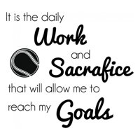 Rienda Libre Graphics - Decomural Work And Sacrifice Tennis Ws-43057