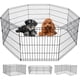 thumbnail image 1 of Valla portátil de metal Dog Playpen FDW, 60 cm, 8 paneles, negra, 1 of 7