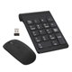 thumbnail image 1 of Extensiones De Teclado Inalámbrico Con Teclado Numérico 2,4G Con Ratón Para Ordenador Portátil De Sobremesa Negro, 1 of 5