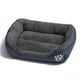 thumbnail image 1 of Cama Ultrasuave para mascotas Gris Talla XL 80cm X 60cm, 1 of 3
