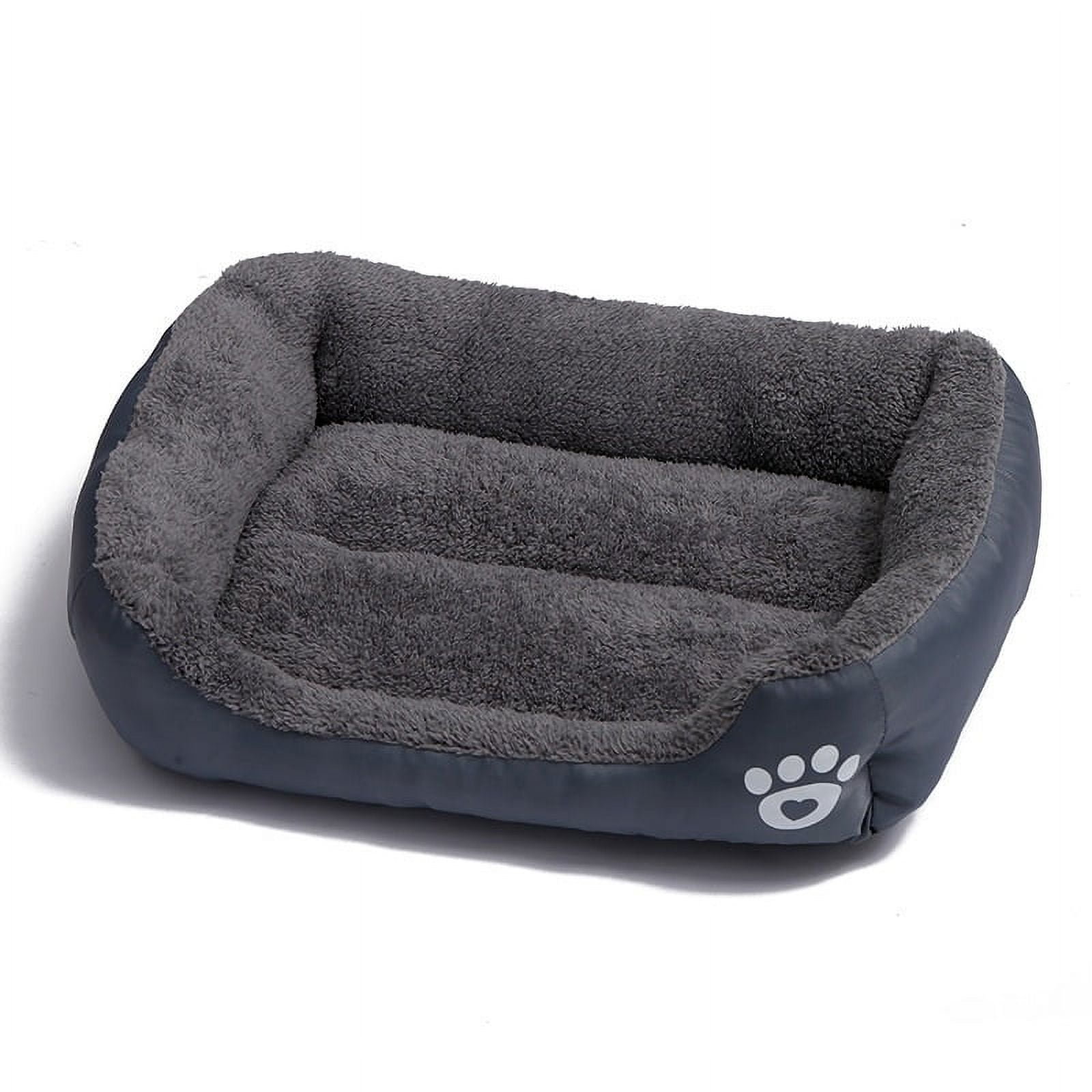 Genérico - Cama Ultrasuave Para Mascotas Gris Talla Xl 80cm X 60cm
